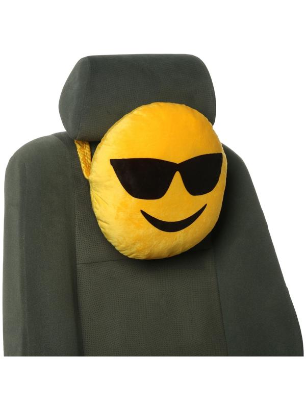 Подушка на подголовник МАТЕХ SMILE LINE, Крутой, 30 х 30 х 10 см, желтый