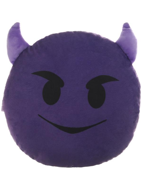 Подушка на подголовник МАТЕХ SMILE LINE, Чертёнок, 30 х 30 х 10 см, фиолетовый