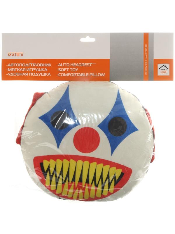 Подушка на подголовник МАТЕХ 18+ LINE, ОНО, 30 х 30 х 10 см, красно-синий