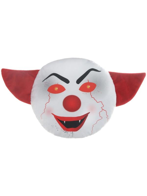 Подушка на подголовник МАТЕХ 18+ LINE, Клоун молнии, 30 х 30 х 10 см, черно-красный