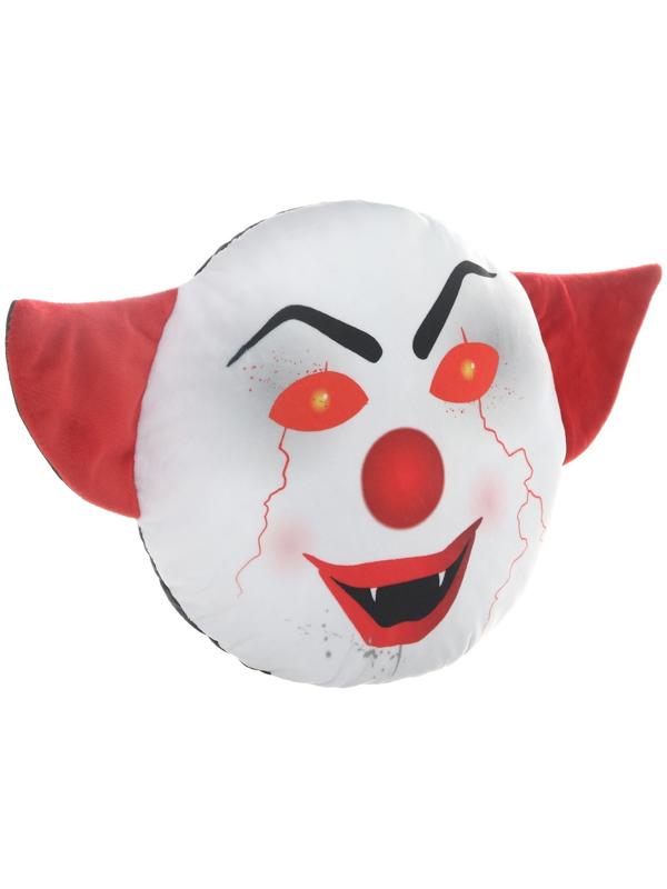 Подушка на подголовник МАТЕХ 18+ LINE, Клоун молнии, 30 х 30 х 10 см, черно-красный