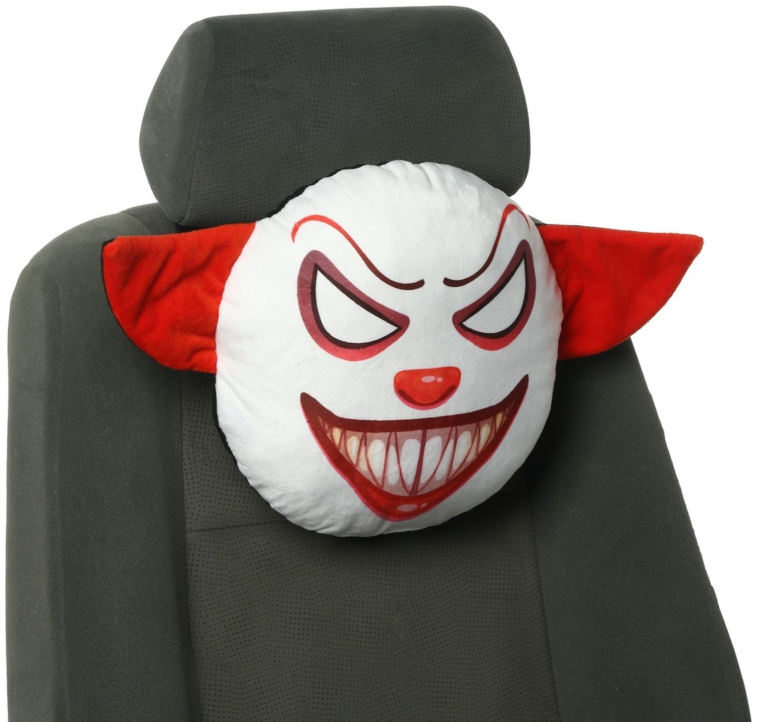 Подушка на подголовник МАТЕХ 18+ LINE, Пустые глаза, 30 х 30 х 10 см, красный