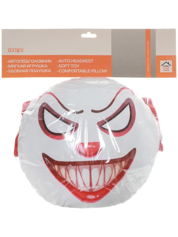 Подушка на подголовник МАТЕХ 18+ LINE, Пустые глаза, 30 х 30 х 10 см, красный