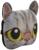 Подушка на подголовник МАТЕХ ANIMALS LINE, Кот, Желтые глаза, 30 х 25 х 10 см, серый