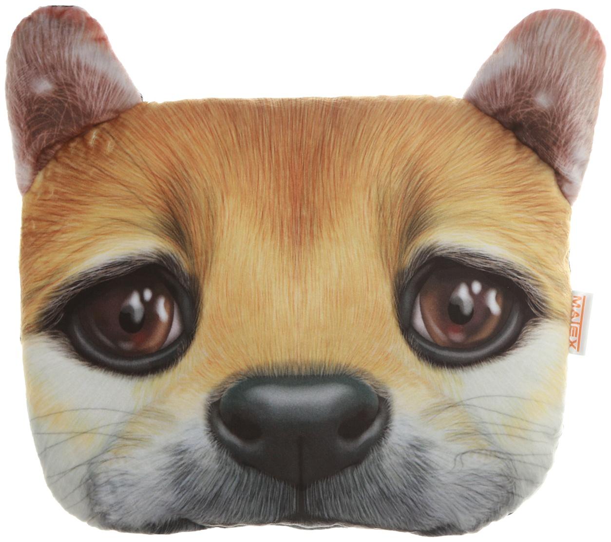 Подушка на подголовник МАТЕХ ANIMALS LINE, Шиба, 30 х 25 х 10 см, коричневый