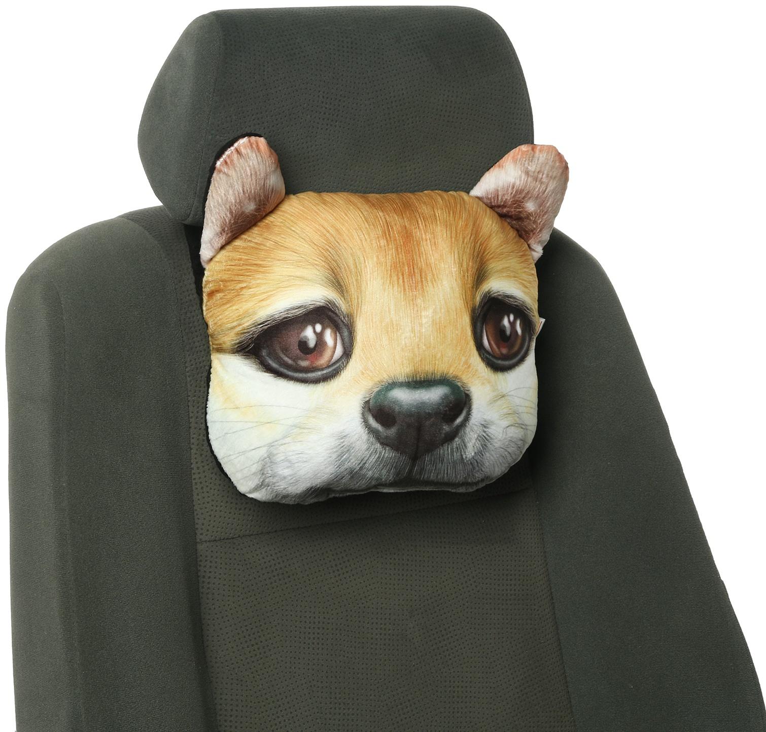 Подушка на подголовник МАТЕХ ANIMALS LINE, Шиба, 30 х 25 х 10 см, коричневый