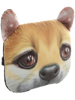 Подушка на подголовник МАТЕХ ANIMALS LINE, Шиба, 30 х 25 х 10 см, коричневый