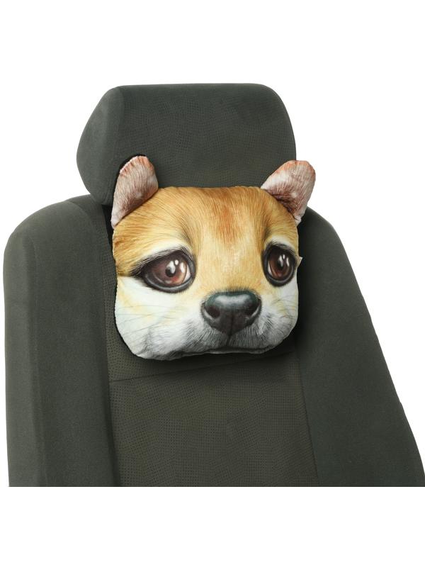 Подушка на подголовник МАТЕХ ANIMALS LINE, Шиба, 30 х 25 х 10 см, коричневый