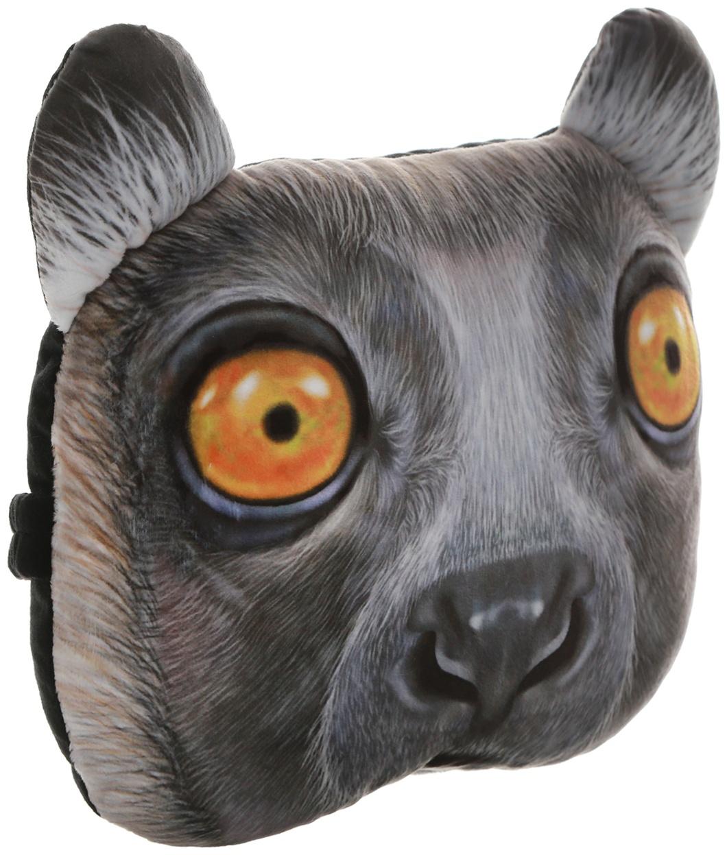 Подушка на подголовник МАТЕХ ANIMALS LINE, Лемур, 30 х 25 х 10 см, серый