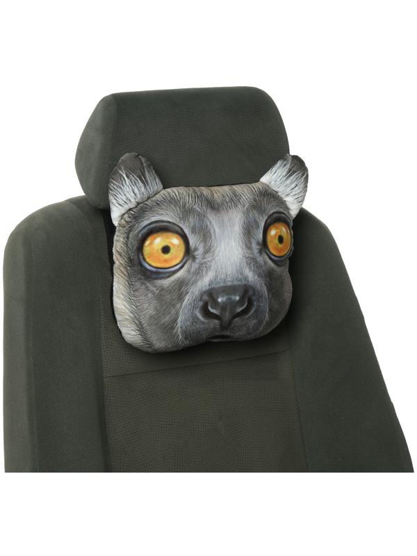 Подушка на подголовник МАТЕХ ANIMALS LINE, Лемур, 30 х 25 х 10 см, серый