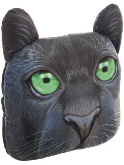 Подушка на подголовник МАТЕХ ANIMALS LINE, Пантера, 30 х 25 х 10 см, черный, зеленый