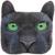 Подушка на подголовник МАТЕХ ANIMALS LINE, Пантера, 30 х 25 х 10 см, черный, зеленый