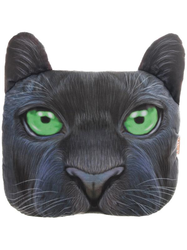 Подушка на подголовник МАТЕХ ANIMALS LINE, Пантера, 30 х 25 х 10 см, черный, зеленый