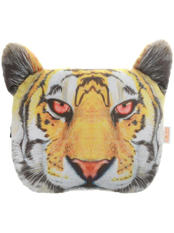 Подушка на подголовник МАТЕХ ANIMALS LINE, Тигр, 30 х 25 х 10 см, оранжевый, черный