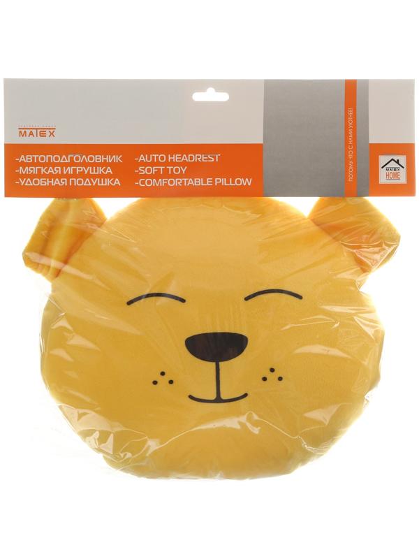 Подушка на подголовник МАТЕХ MIMIMISH LINE, 33 х 31 х 10 см, желтый