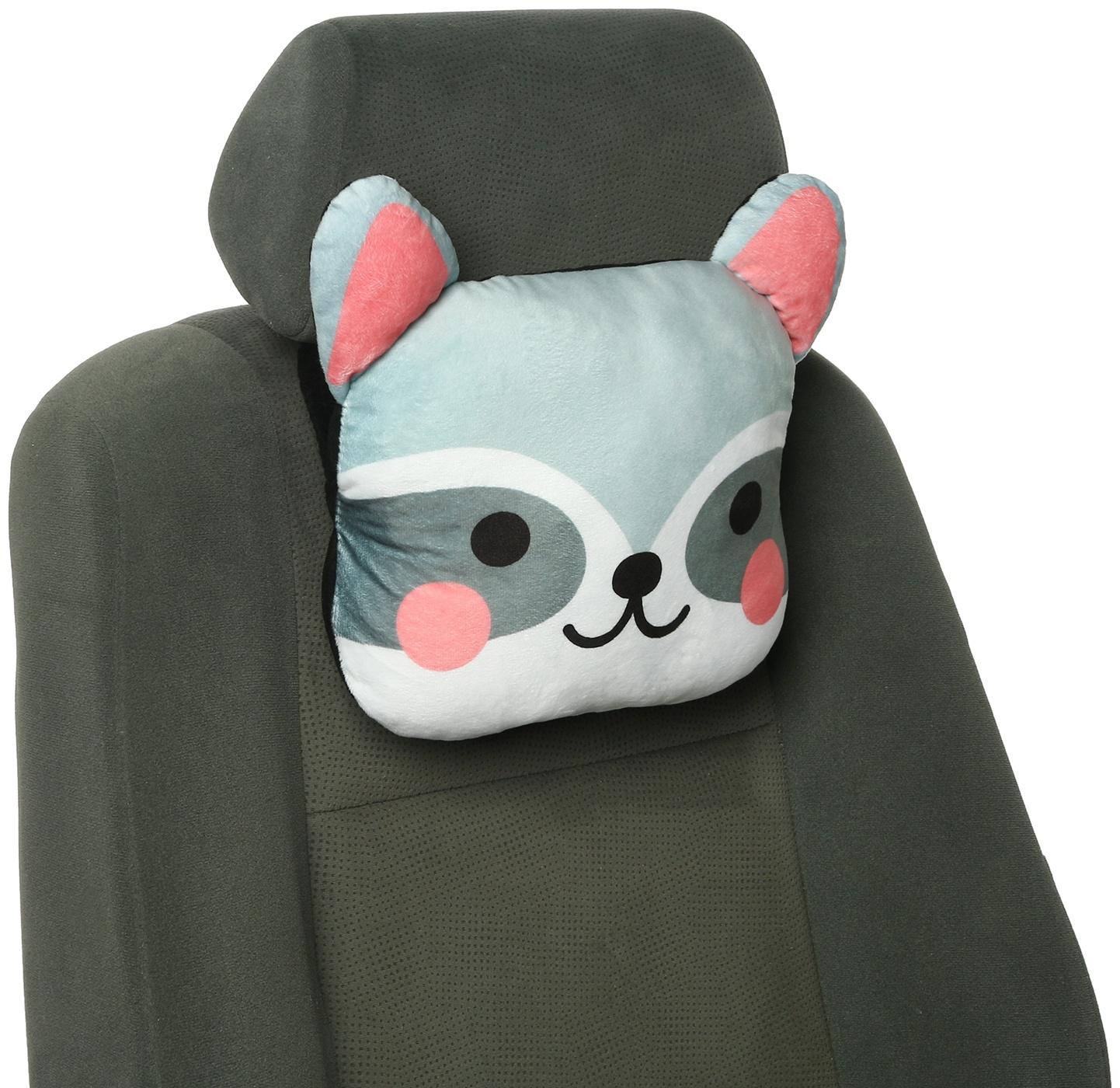 Подушка на подголовник МАТЕХ CUTIE LINE, 30 х 25 х 10 см, серый, белый