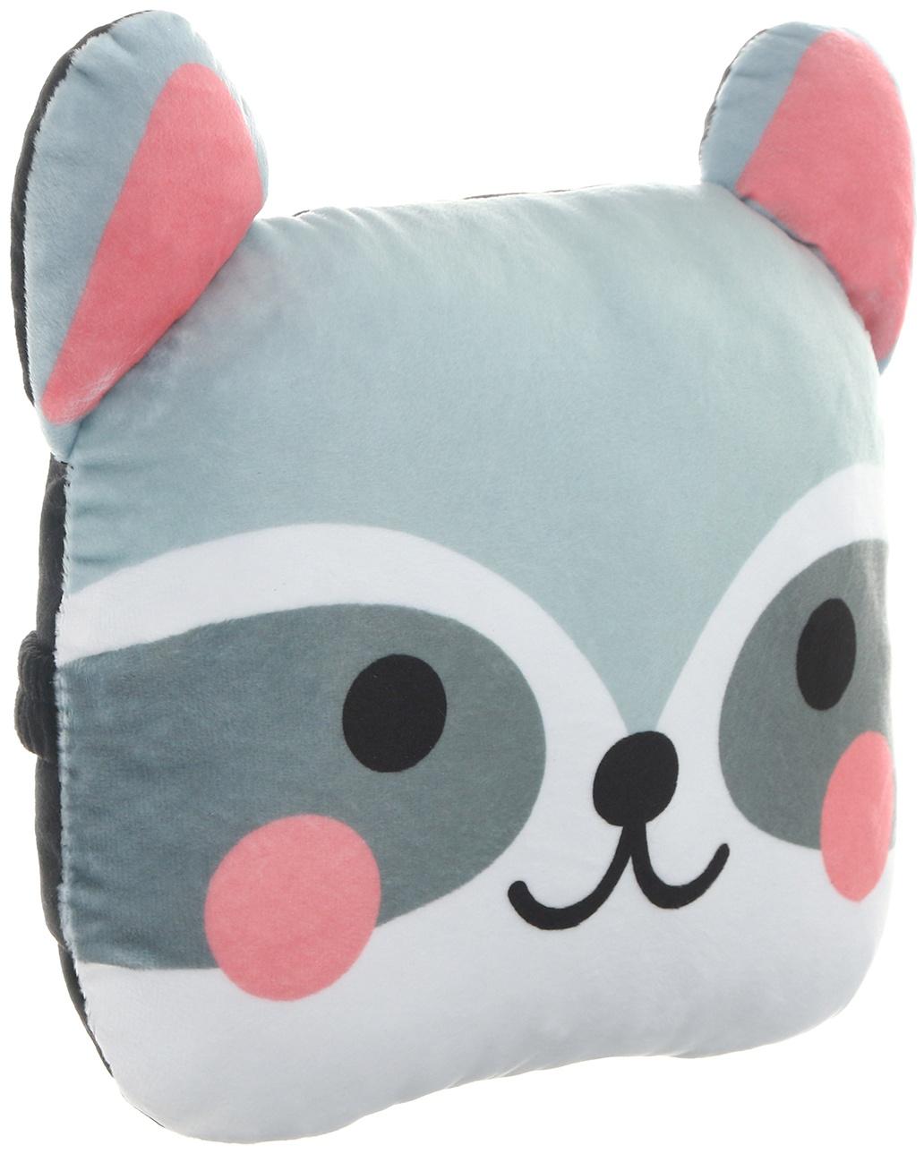 Подушка на подголовник МАТЕХ CUTIE LINE, 30 х 25 х 10 см, серый, белый