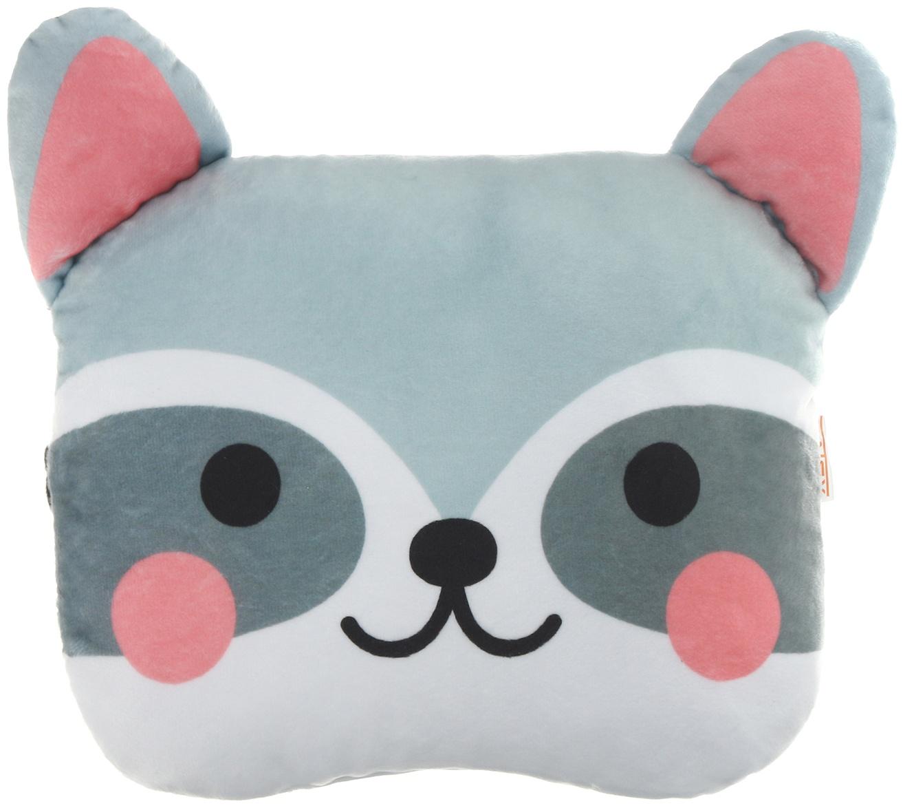 Подушка на подголовник МАТЕХ CUTIE LINE, 30 х 25 х 10 см, серый, белый