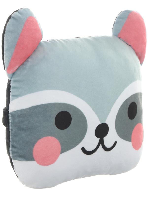 Подушка на подголовник МАТЕХ CUTIE LINE, 30 х 25 х 10 см, серый, белый