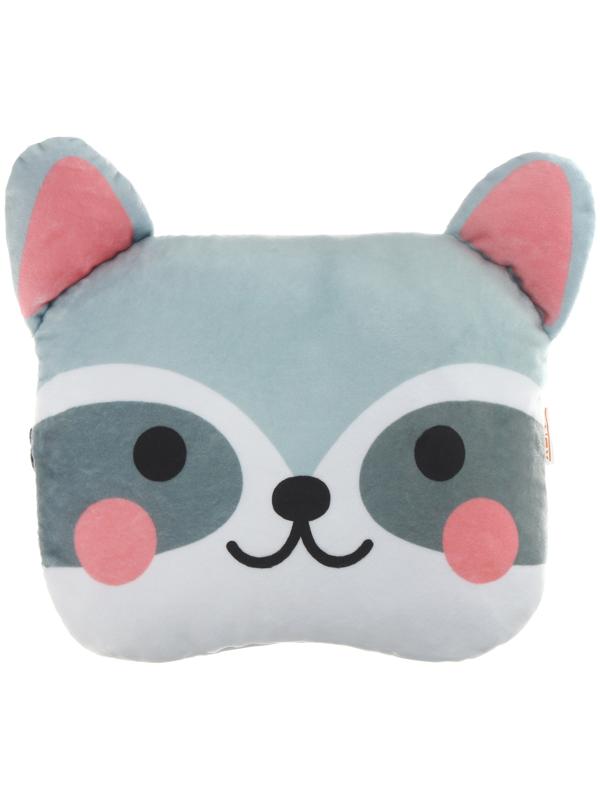 Подушка на подголовник МАТЕХ CUTIE LINE, 30 х 25 х 10 см, серый, белый