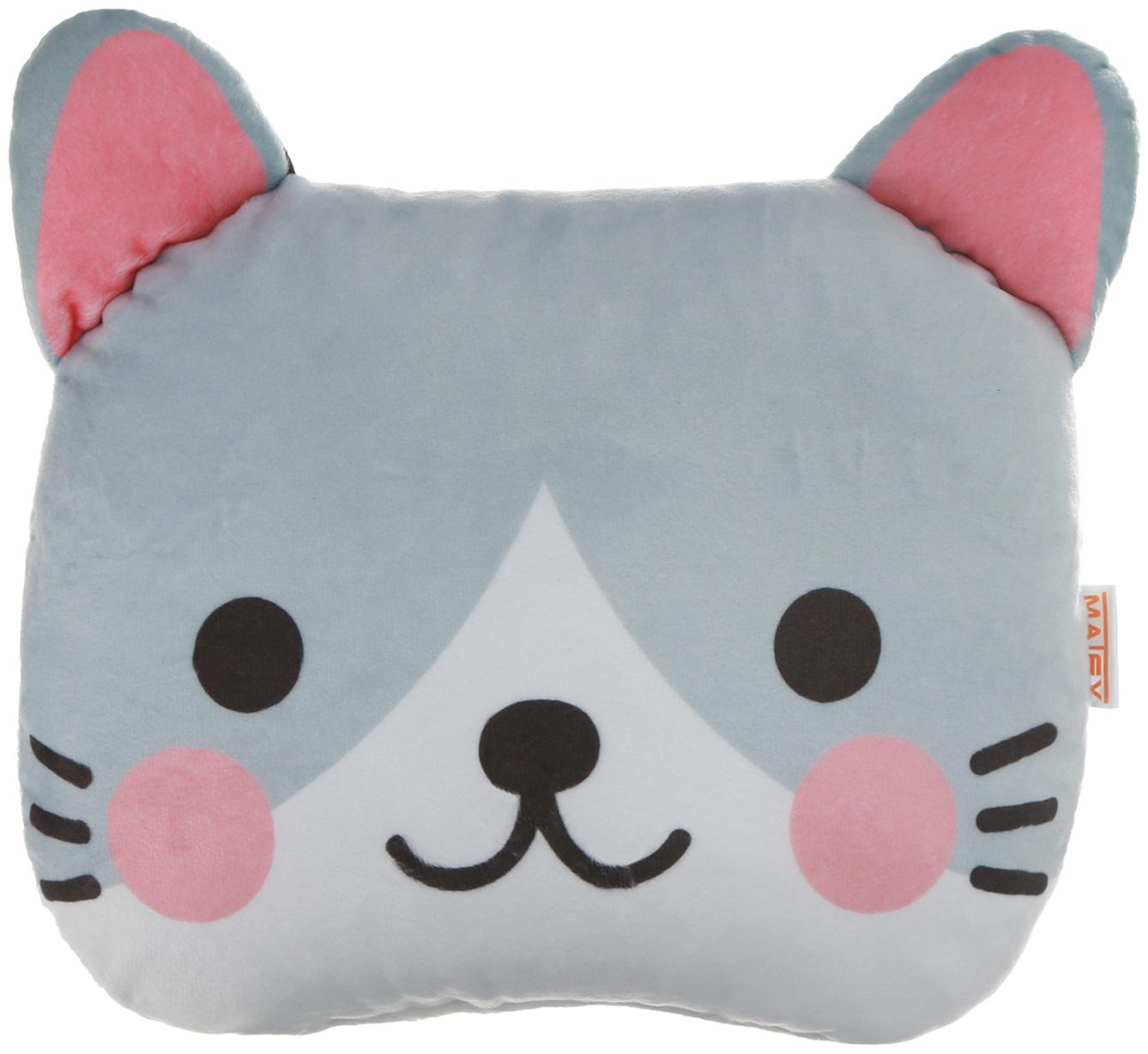 Подушка на подголовник МАТЕХ CUTIE LINE, 30 х 25 х 10 см, серый, розовый