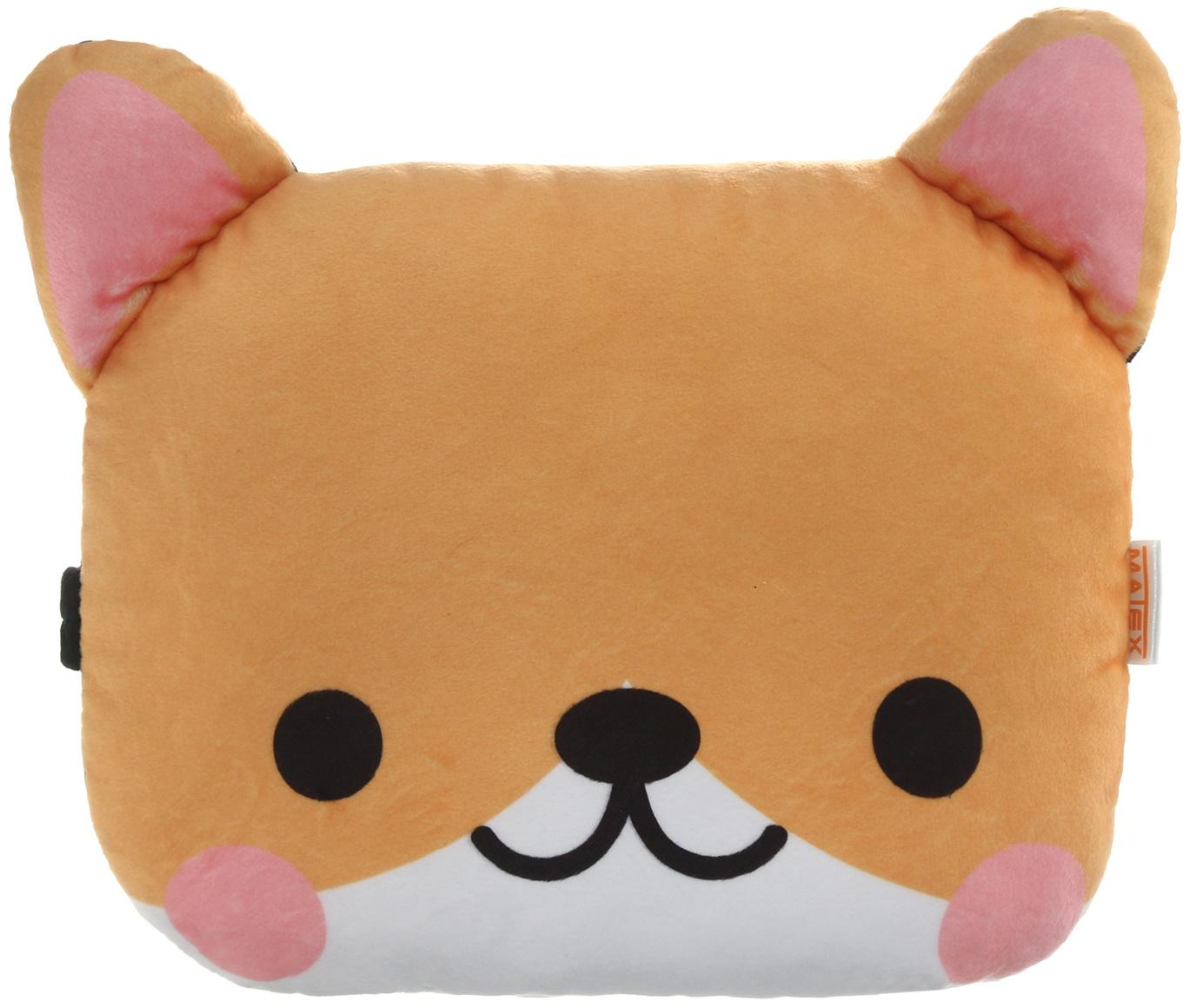 Подушка на подголовник МАТЕХ CUTIE LINE, 30 х 25 х 10 см, коричневый, белый