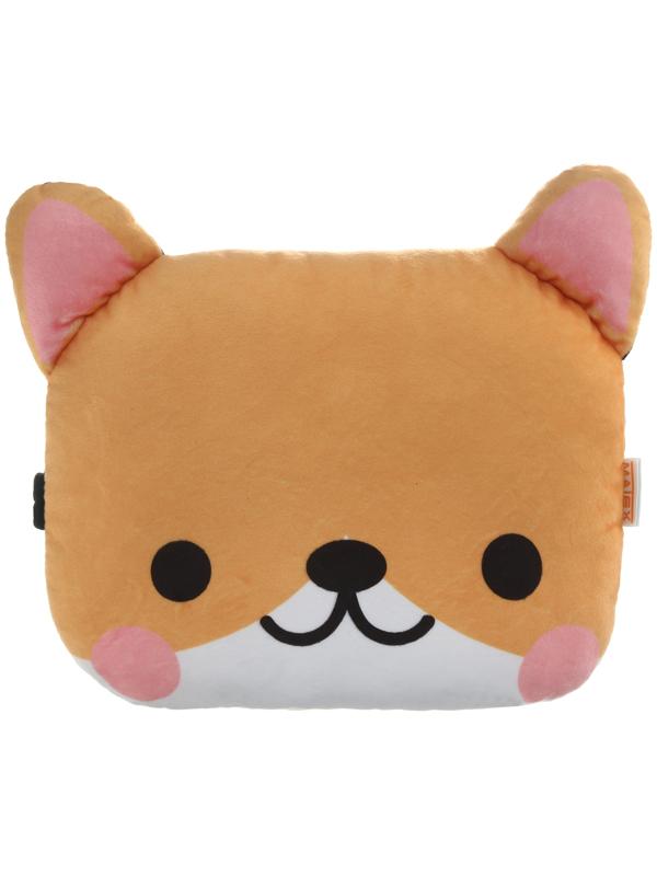 Подушка на подголовник МАТЕХ CUTIE LINE, 30 х 25 х 10 см, коричневый, белый