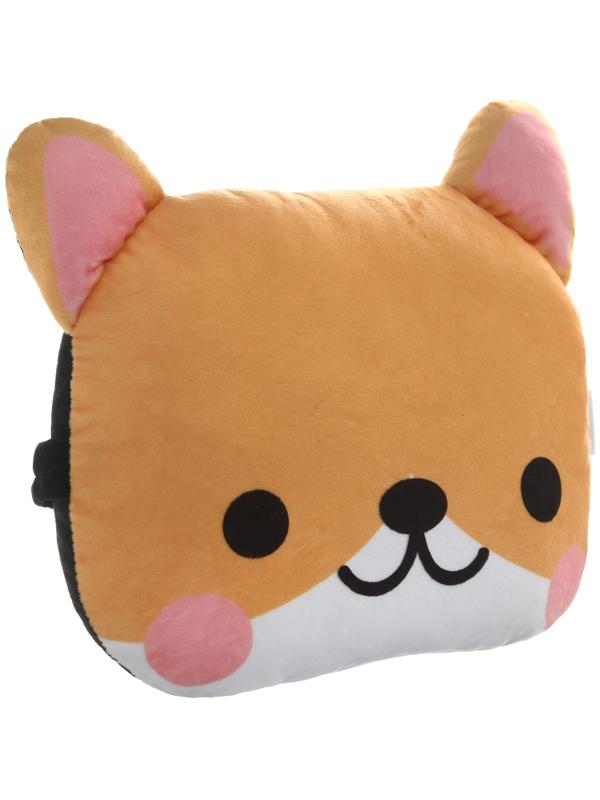 Подушка на подголовник МАТЕХ CUTIE LINE, 30 х 25 х 10 см, коричневый, белый