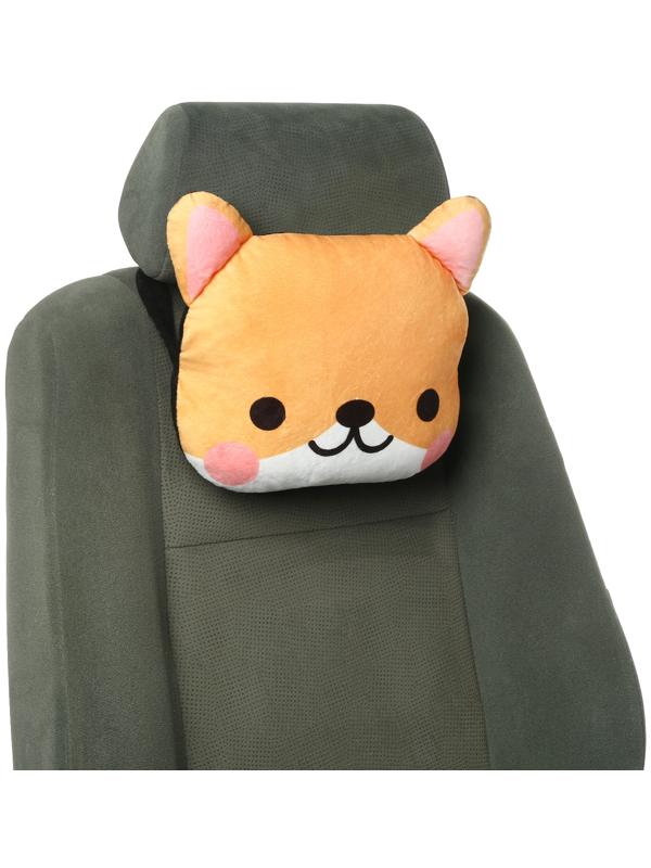 Подушка на подголовник МАТЕХ CUTIE LINE, 30 х 25 х 10 см, коричневый, белый