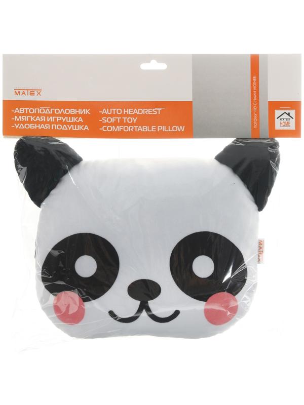 Подушка на подголовник МАТЕХ CUTIE LINE, 30 х 25 х 10 см, черный, белый