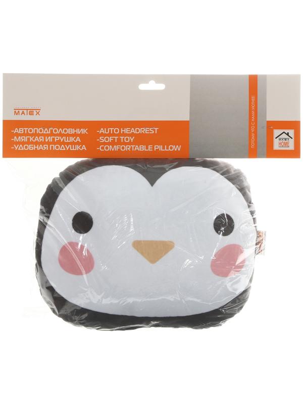 Подушка на подголовник МАТЕХ CUTIE LINE, 30 х 25 х 10 см, черный, розовый