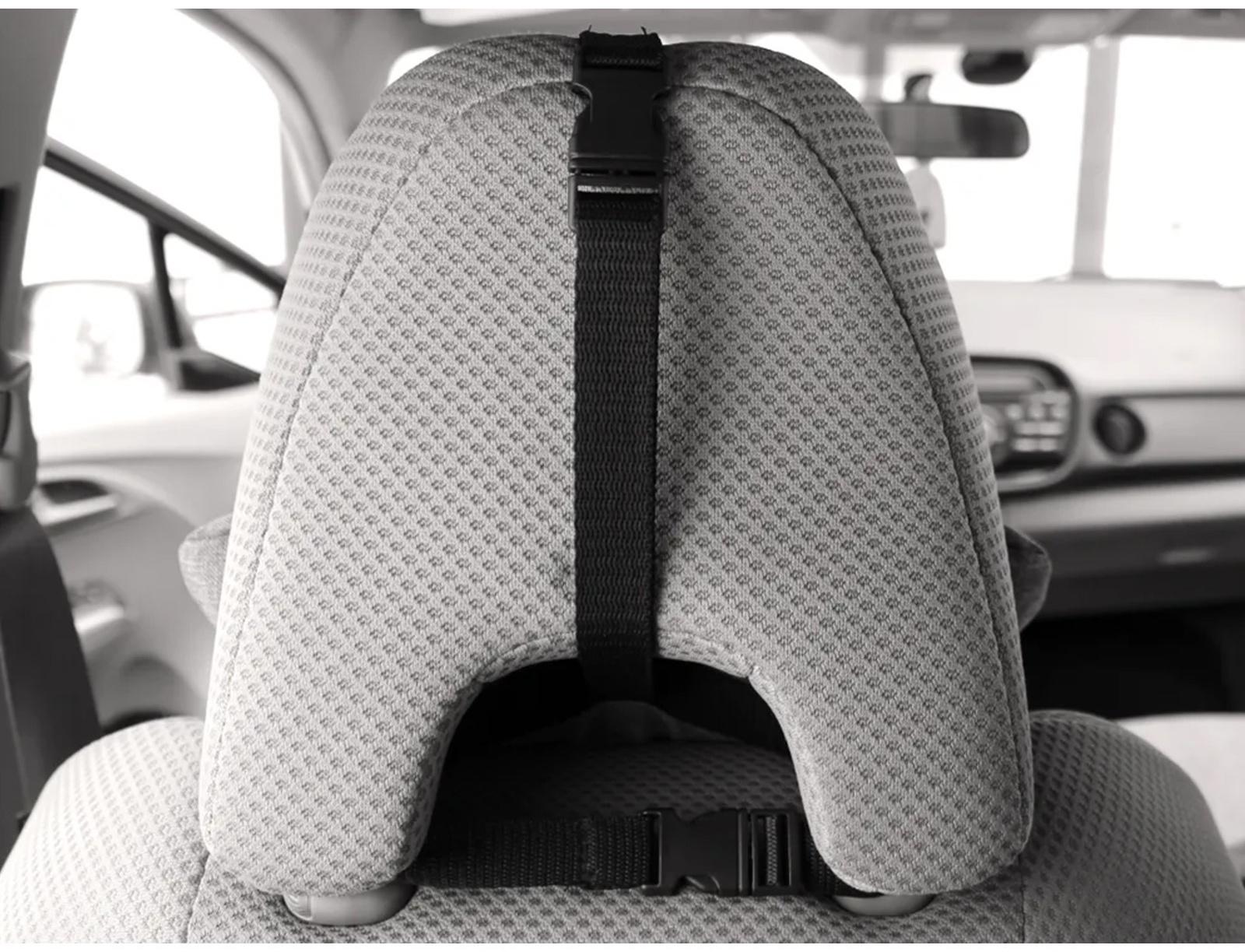 Подушка на подголовник МАТЕХ BIO 32 х 16 х 16 см, серый, лузга гречихи