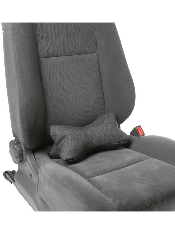 Подушка на подголовник МАТЕХ BIO 32 х 16 х 16 см, серый, лузга гречихи