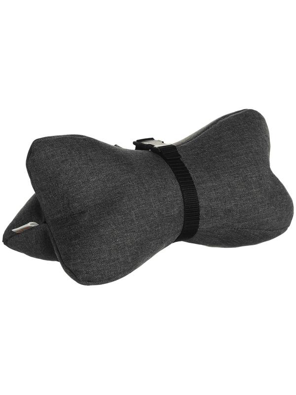 Подушка на подголовник МАТЕХ BIO 32 х 16 х 16 см, серый, лузга гречихи