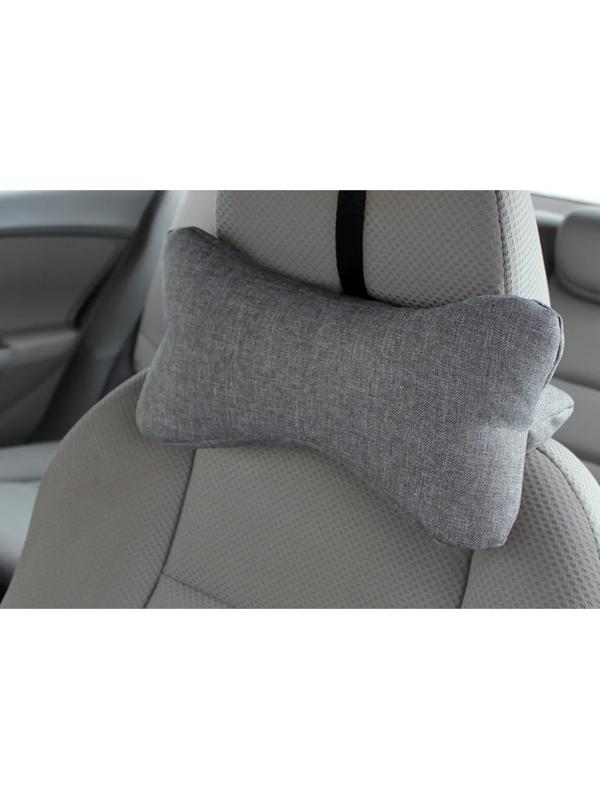 Подушка на подголовник МАТЕХ BIO 32 х 16 х 16 см, серый, лузга гречихи