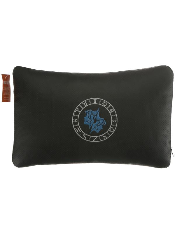 Подушка автомобильная МАТЕХ ЗНАКИ ЗОДИАКА LINE, БЛИЗНЕЦЫ, 45 х 28 х 12 см, черный