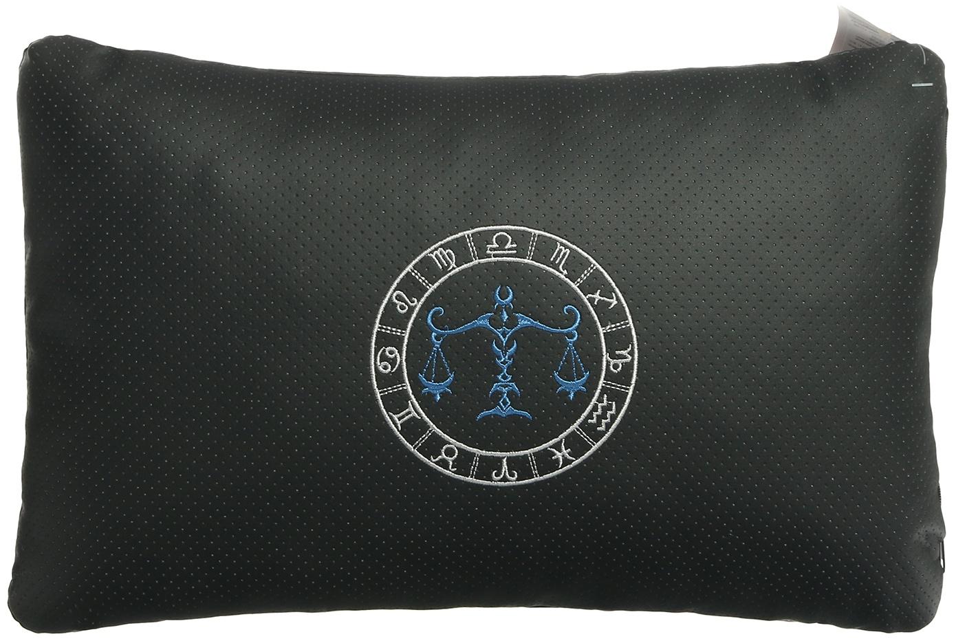 Подушка автомобильная МАТЕХ ЗНАКИ ЗОДИАКА LINE, ВЕСЫ, 45 х 28 х 12 см, черный