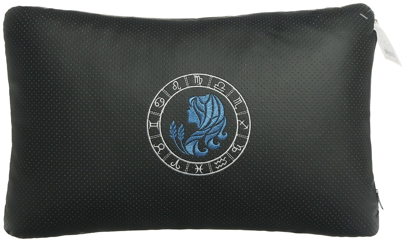 Подушка автомобильная МАТЕХ ЗНАКИ ЗОДИАКА LINE, ДЕВА, 45 х 28 х 12 см, черный