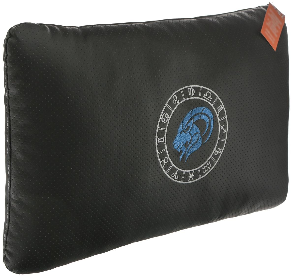 Подушка автомобильная МАТЕХ ЗНАКИ ЗОДИАКА LINE, КОЗЕРОГ, 45 х 28 х 12 см, черный