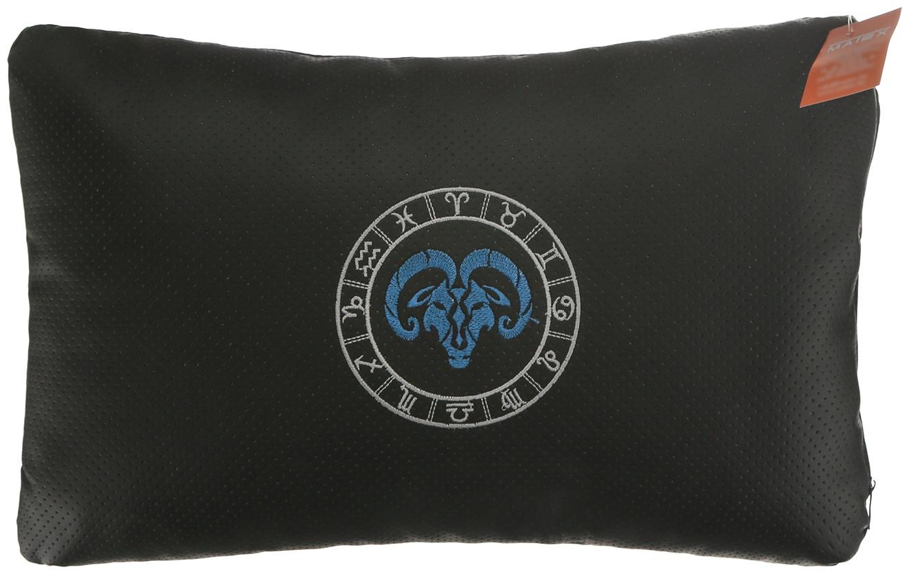 Подушка автомобильная МАТЕХ ЗНАКИ ЗОДИАКА LINE, ОВЕН, 45 х 28 х 12 см, черный