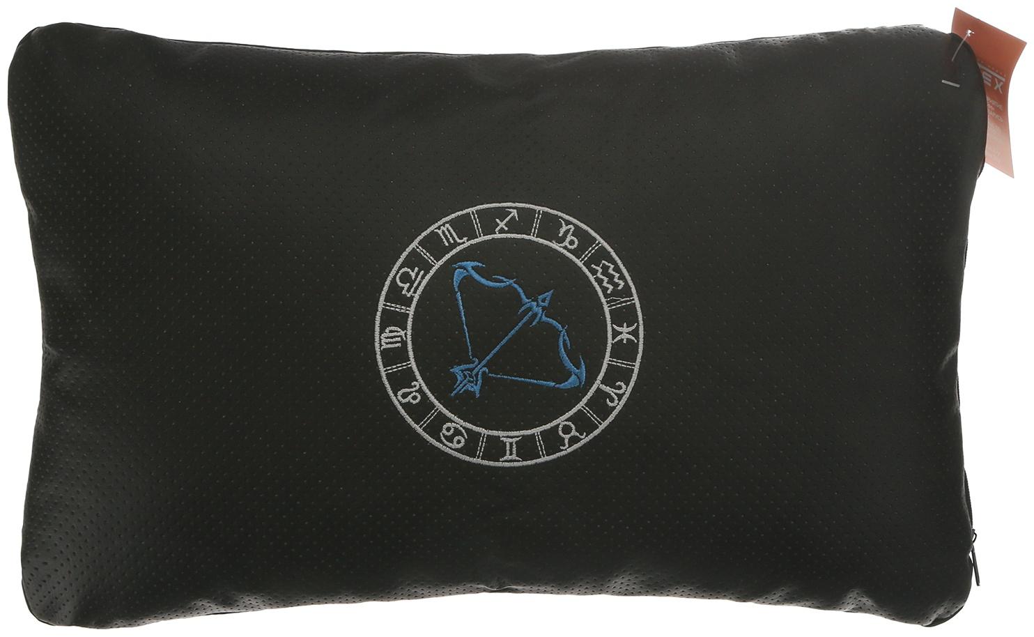 Подушка автомобильная МАТЕХ ЗНАКИ ЗОДИАКА LINE, СТРЕЛЕЦ, 45 х 28 х 12 см, черный