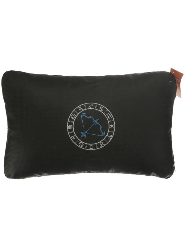 Подушка автомобильная МАТЕХ ЗНАКИ ЗОДИАКА LINE, СТРЕЛЕЦ, 45 х 28 х 12 см, черный