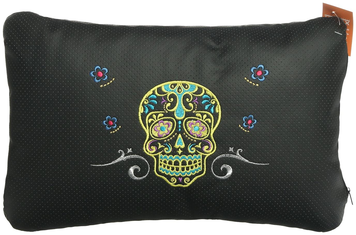 Подушка автомобильная МАТЕХ ЧЕРЕПА LINE, 45 х 28 х 12 см, желтый