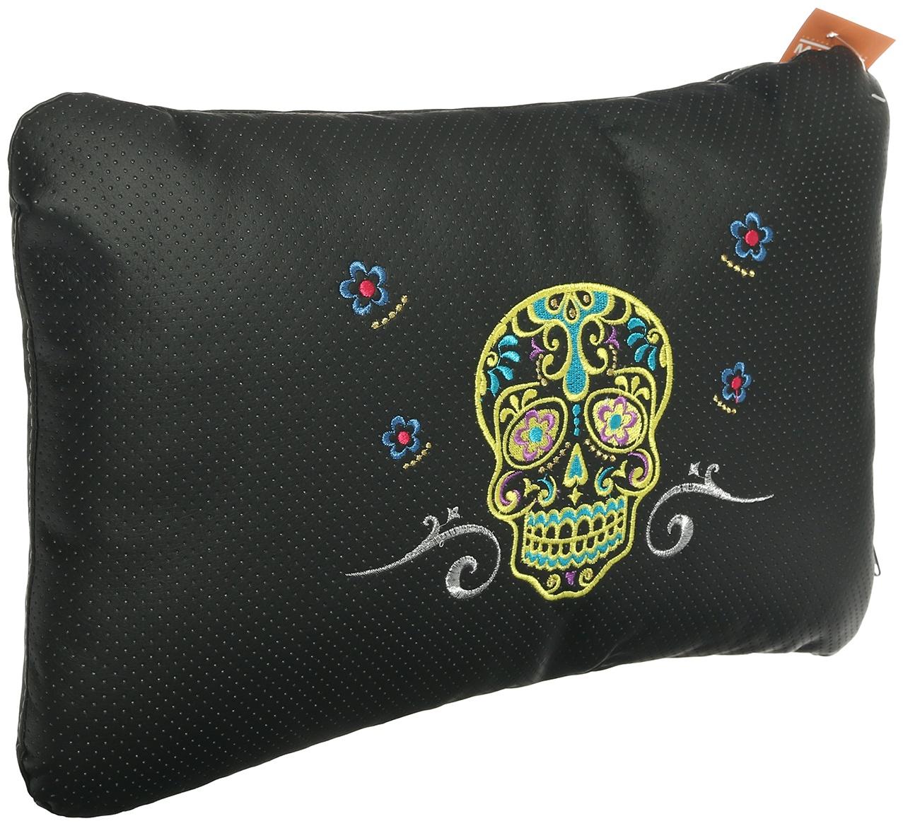 Подушка автомобильная МАТЕХ ЧЕРЕПА LINE, 45 х 28 х 12 см, желтый