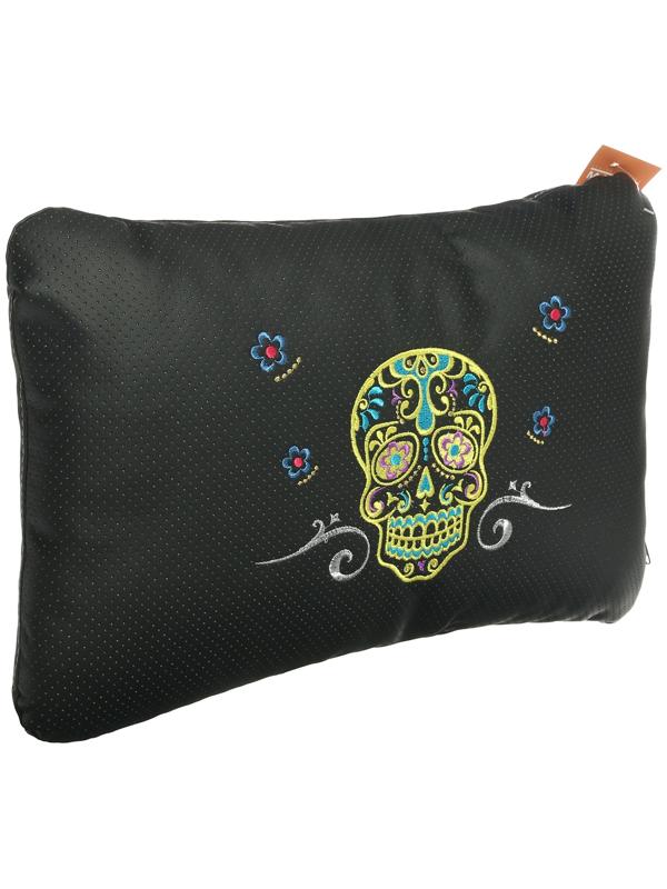 Подушка автомобильная МАТЕХ ЧЕРЕПА LINE, 45 х 28 х 12 см, желтый