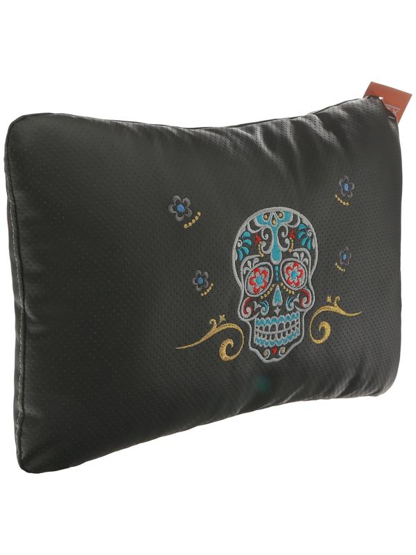 Подушка автомобильная МАТЕХ ЧЕРЕПА LINE, 45 х 28 х 12 см, серый