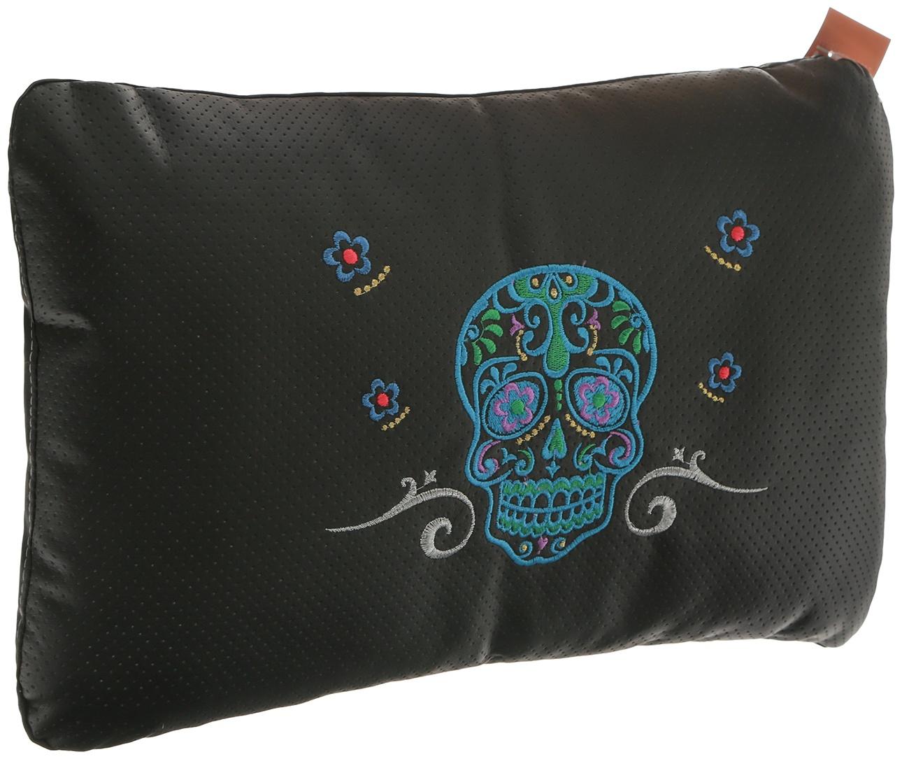 Подушка автомобильная МАТЕХ ЧЕРЕПА LINE, 45 х 28 х 12 см, синий