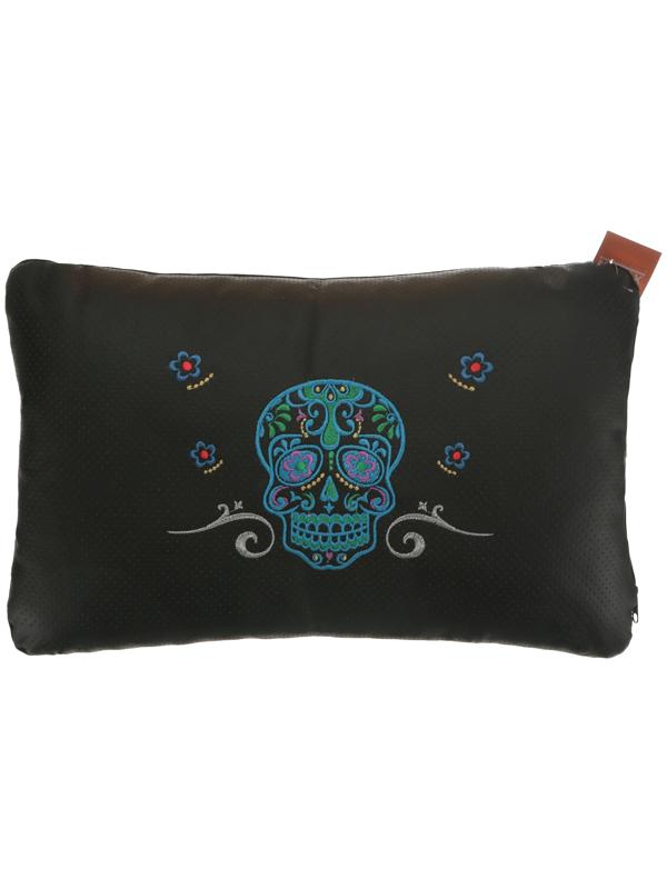 Подушка автомобильная МАТЕХ ЧЕРЕПА LINE, 45 х 28 х 12 см, синий