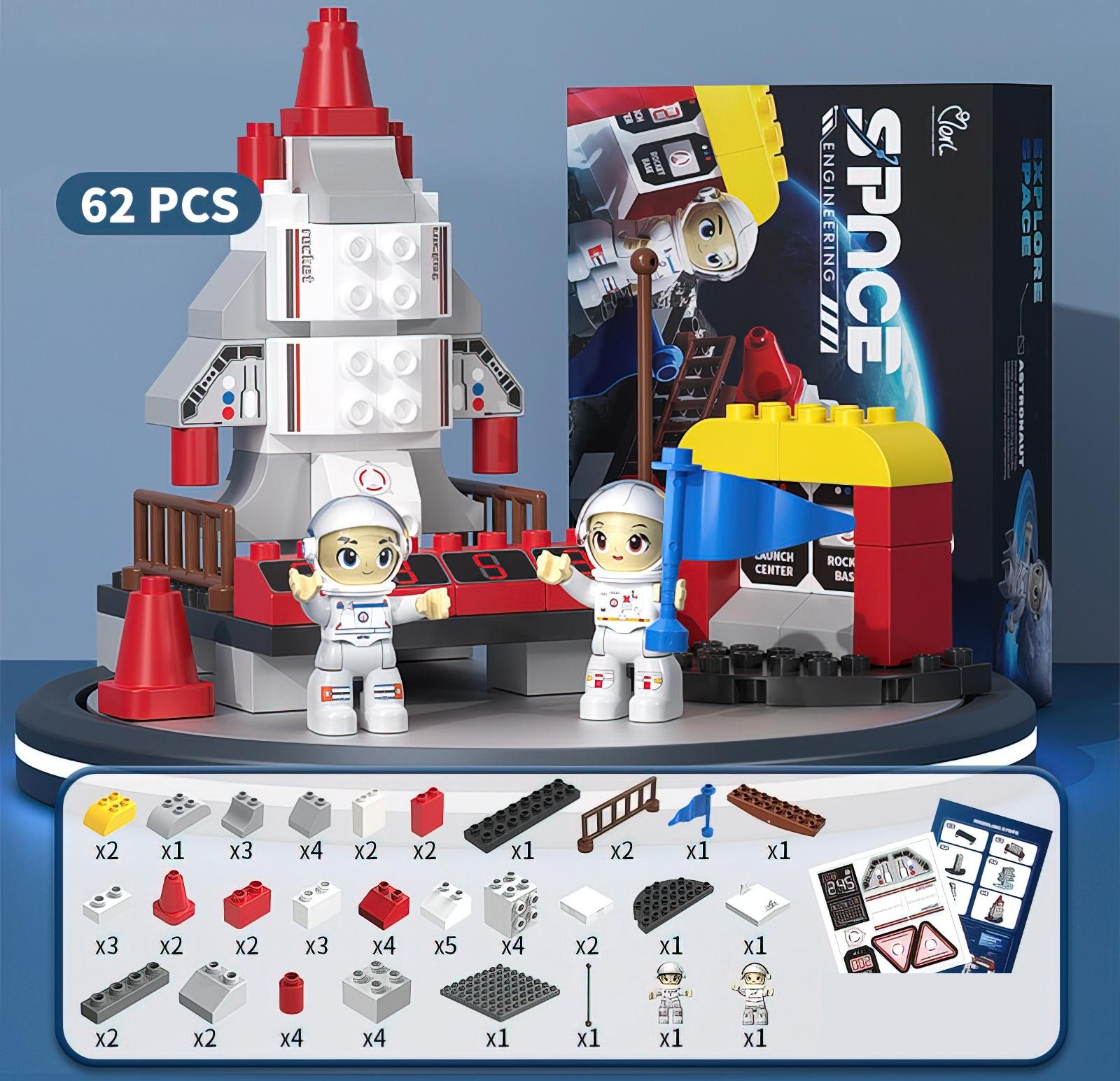 Конструктор «Большие Блоки. Космос», 62 детали