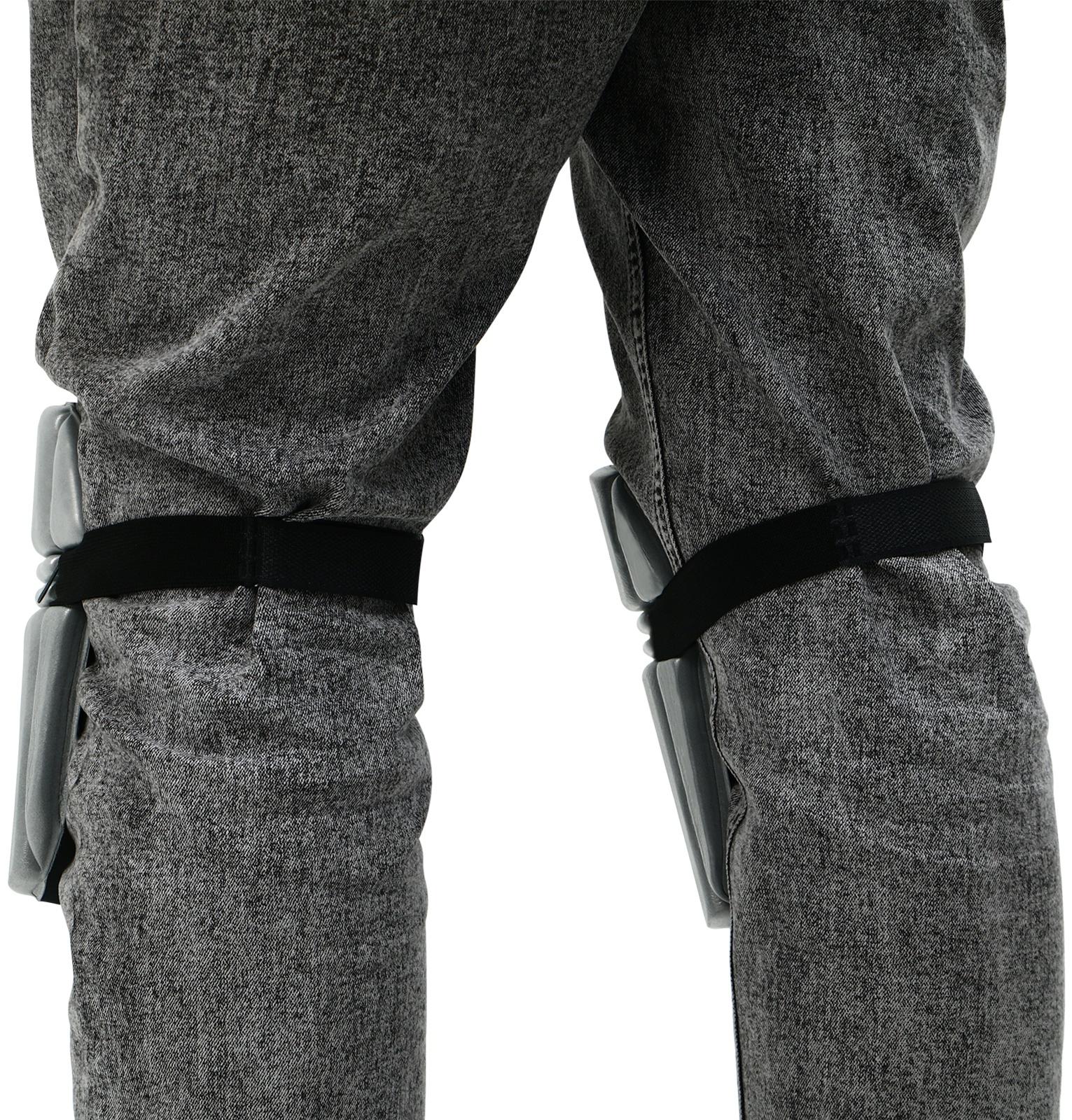 Наколенники защитные, универсальные, 19 × 16.5 см, серые